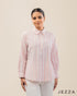 Classic Ease: Half-Placket Shirt Blouse 73101